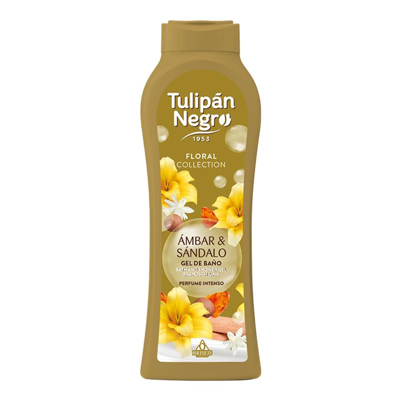 Гель для душа парфюмированный Floral Янтарь и Сандал Tulipan Negro 650 мл