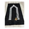 3 Piece Prayer Rug Set, Dowry Bundle Boxed, Velvet Laced Bride And Groom Set
