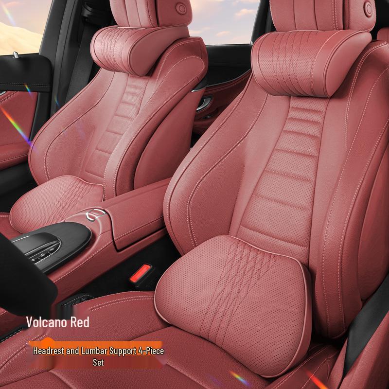 Jordani Premium Memory Foam Car Headrest & Lumbar Support Pillow