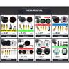 AD 85MM Multi-function 4 IN 1 Gauge Car Fuel Level 0-190 ohms Oil Pressure Water Temp Voltmeter 8-16V For Marine Boat 12V/24V