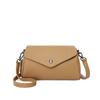 Women's Leather Armpit Bag  Solid Color  Envelope Flip Wallets  Casual Purse  Retro Style