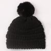 Baby Knitted Hat, Versatile Children's Autumn and Winter Hairball Warm Hat, Warm Baby Wool Hat