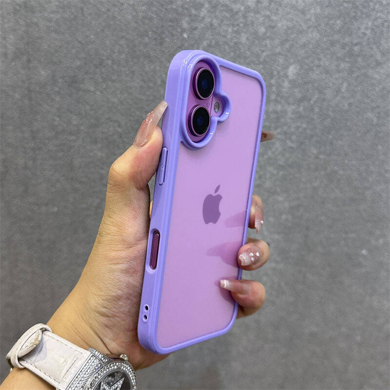 Роскошный чехол-бампер конфетного цвета для iPhone 17 16 15 14 13 Mini 12 11 Pro Max XR XS X 7 8 Plus Прозрачный ударопрочный чехол