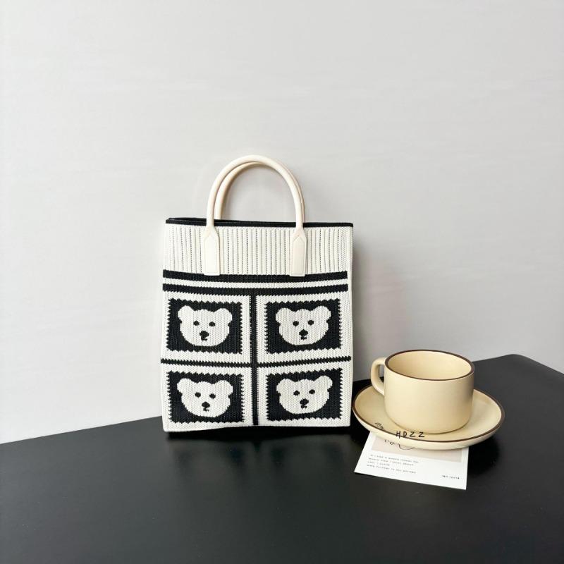 Премиальный стиль, сумка для мобильного телефона большой вместимости, вязаная сумка, нишевая, универсальная, на плечо, мессенджер, мультяшная, модная, дамская сумочка