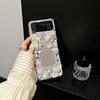 Алмазный Цветок Квадратное Зеркало Чехол для Телефона для Samsung Zflip6 Flip W23flip Складной Fold5 Роскошный