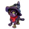 3D Printed Cat Figure Toy for Adults Gift Realistic Magical Joint Movable Witch Hat Cat Animal Model Home Desktop Decoration