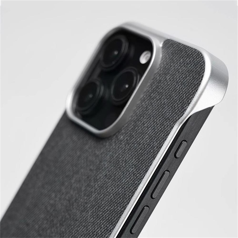 Ультратонкий Легкий Безрамочный Чехол Текстура Ткани Тонкий Чехол Для iPhone 17 Air 16 Pro Max 15 14 Для Magsafe Магнитная Беспроводная Зарядка Чехол