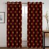 Luxury Red Gold Abstract Geometric Cheap Window Curtains Blinds For Living Room Kids Bedroom Bathroom Kicthen Door Home Decor