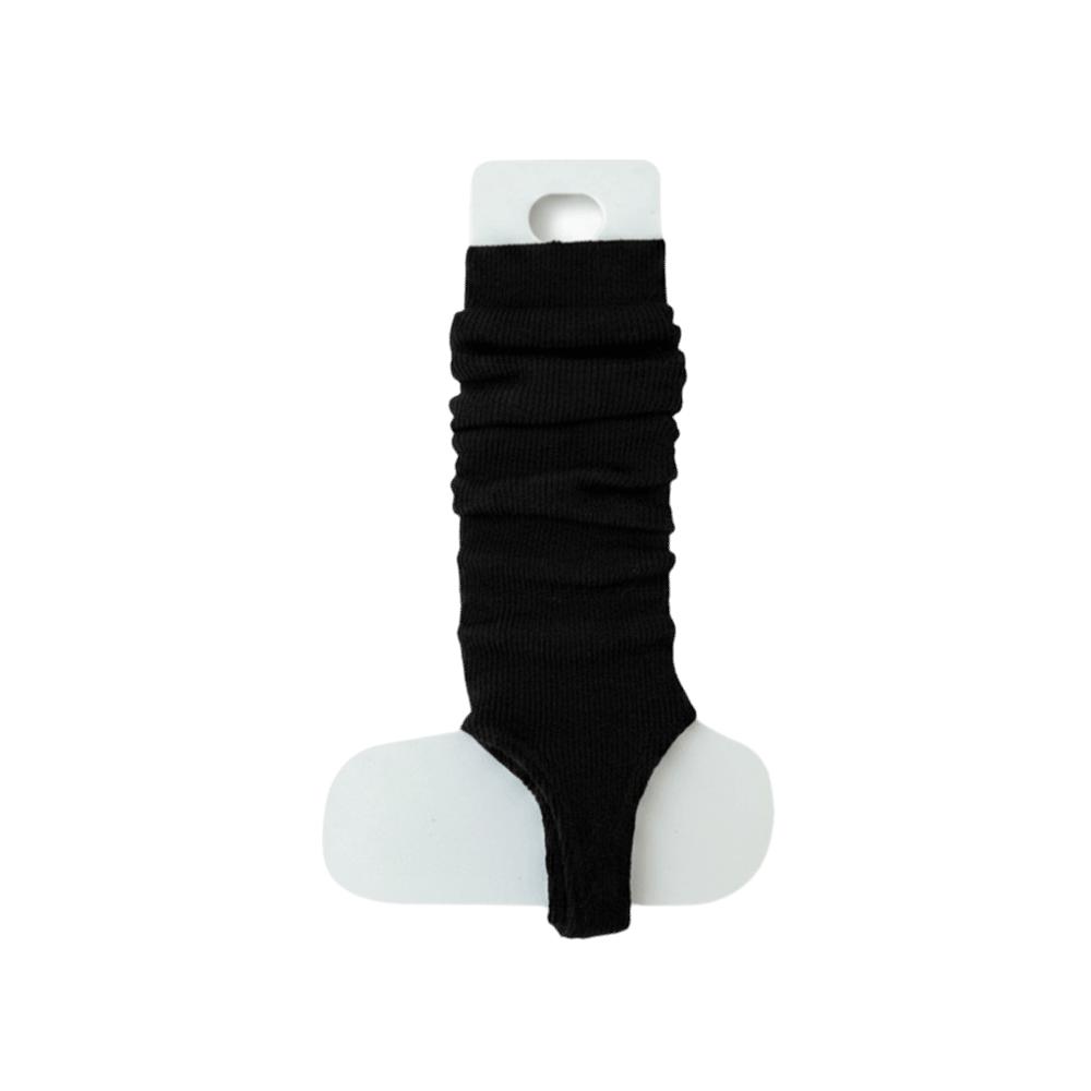 New Fashion Solid Color Knitted Leg Warmers Breathable Plain Mid-Calf Socks Harajuku Crew Socks Dance