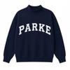 Womens Casual High Neck Sweatshirt With Embroidered Letters Loose Fit Long Sleeve Winter Top