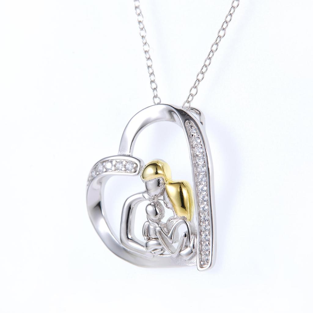 Изысканное колье с подвеской, ювелирное украшение "объятия матери и ребенка", аксессуары для женщин на День матери