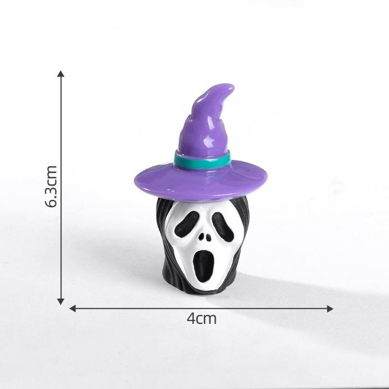 Halloween Glowing Skull Pumpkin Haunted House Micro-landscape Decorative Accessories Mini Ornaments