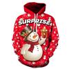 D Print Santa Hoodie Mens Casual Long Sleeve Sweatshirt