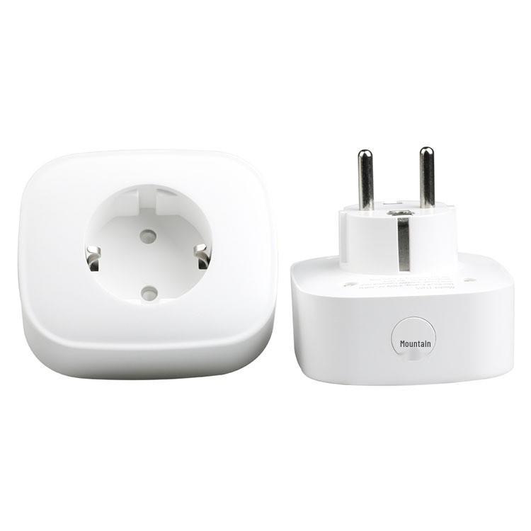 Умная розетка EU, совместимая с Google Home, с интеграцией HomeKit, Matter, Tuya, WiFi и Zigbee.