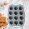 Holiday Wreath Silicone Mold Heat-Resistant Baking Pan for Cakes Soap Ice Cubes Food Grade Easy Release Cupcake Maker