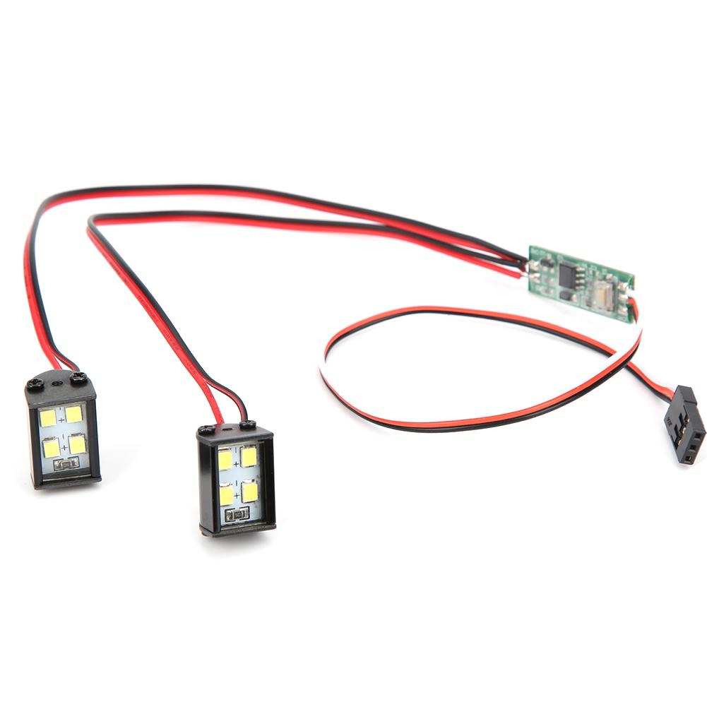 RC Model LED Headlight Plastic Accessory for TRX4/SCX10 1/10 Crawler Overland Car
