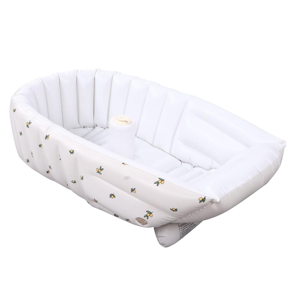 Детская надувная ванна для дома, милый изысканный узор, переносная складная ванна для младенцев, оливковое масло