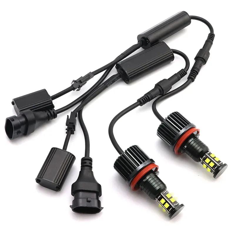 For BMW E81 E82 E87 E88 E90 E92 M3 E93 E60 E70 X5 E71 X6 X6M E89 Z4 2007-UP 2x 240W 6000K Lamp LED Angel Eyes Marker Light Bulbs