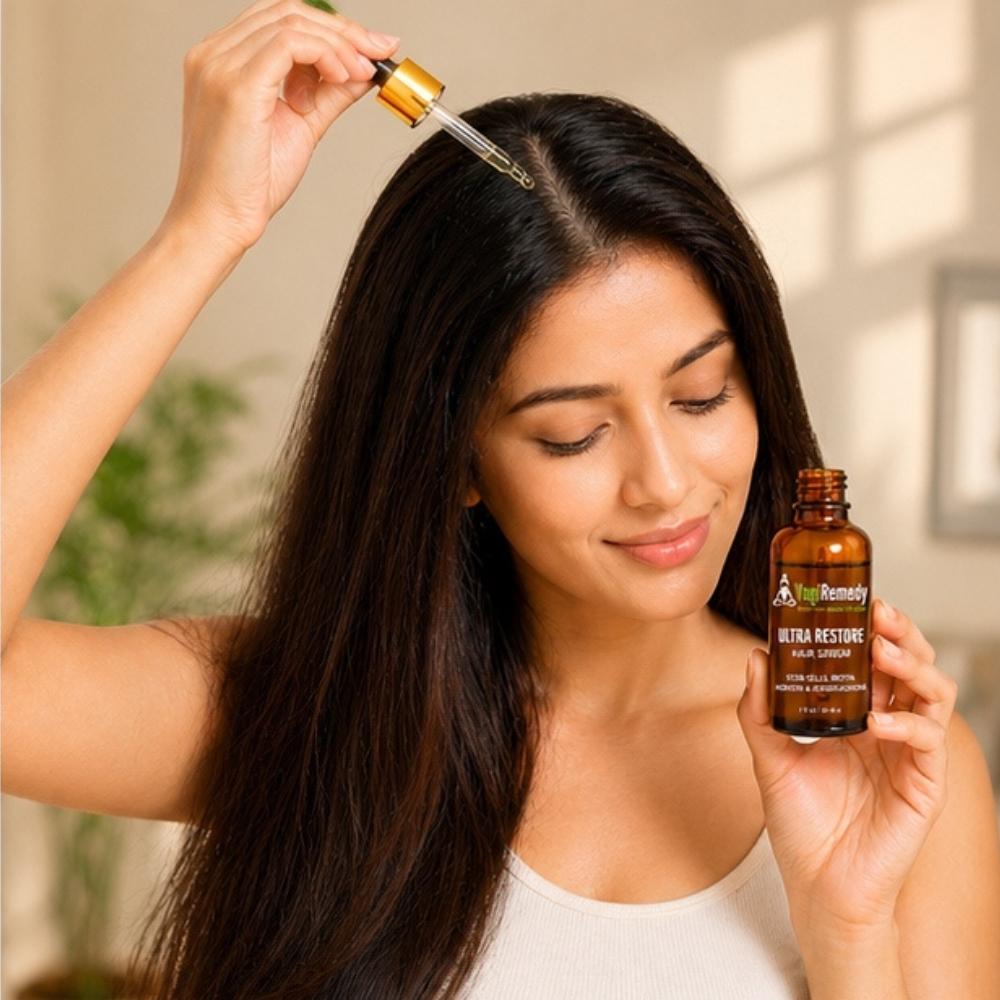 Ultra Restore Hair Serum for All Hair Types | Stem Cells, Biotin, Keratin & Ashwagandha | Pack of 5