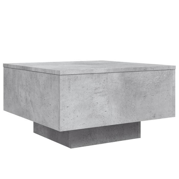 VidaXL Table basse gris béton 55x55x31 cm bois d'ingénierie 836570