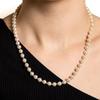 cerabonito Magnet Pearl Necklace_6mm Gold Beads(42cm)