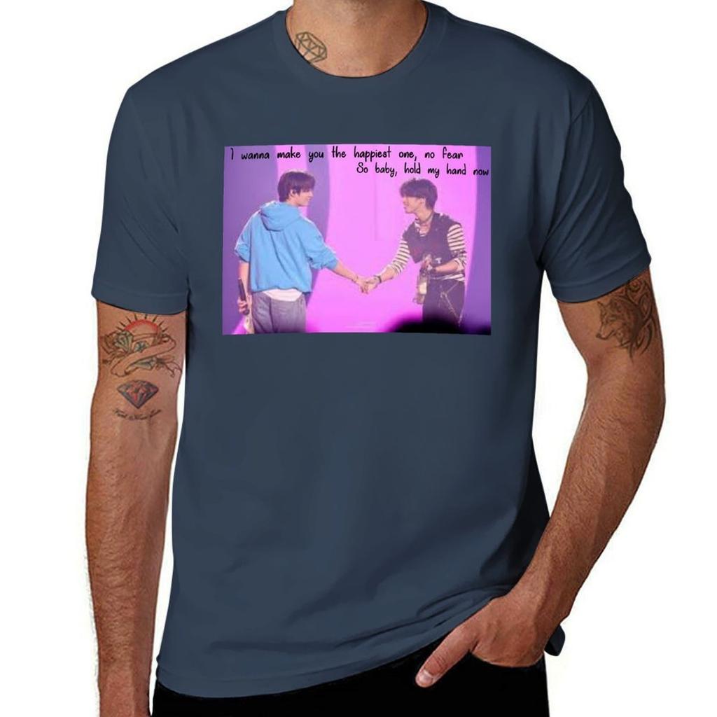 Hold My Hand Minsung Tshirt Casual Street Style Short Sleeve Tee