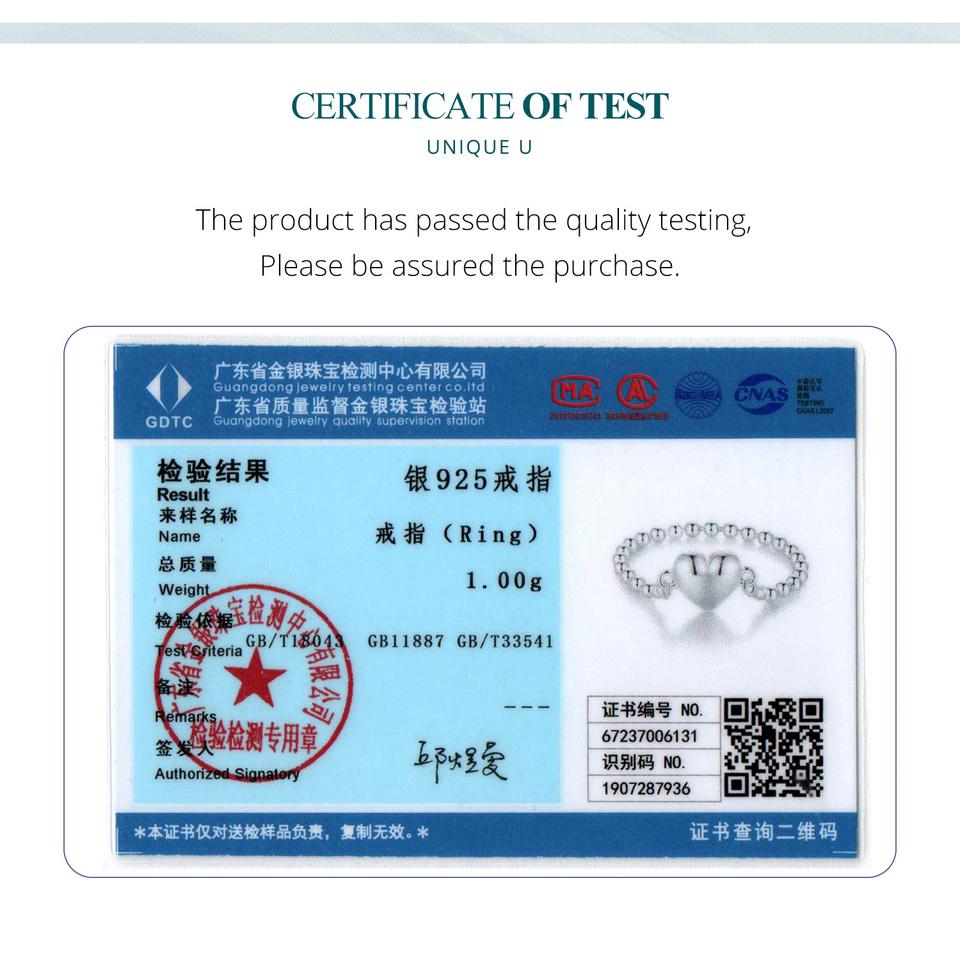 BAMOER стерлингового серебра 925 пробы кольцо с сердцем из бисера кольцо оригинальный дизайн ювелирные изделия подарок для женщин вечерние