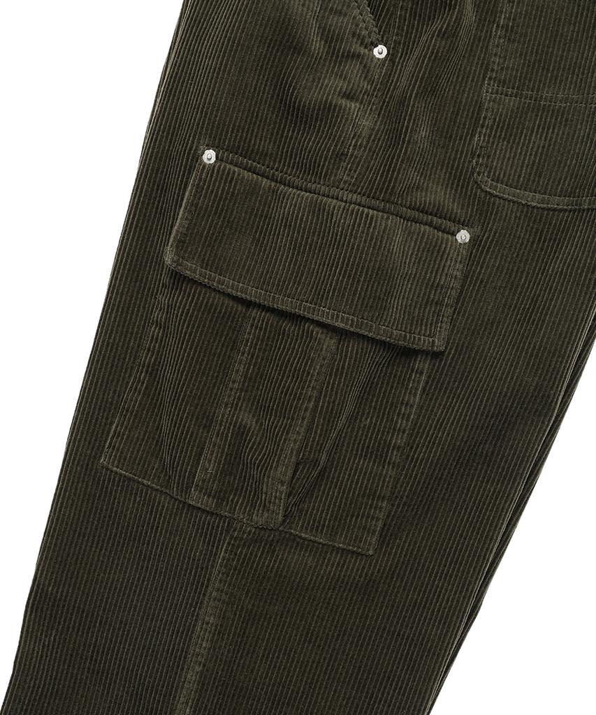 CAVISH Corduroy Washed Cargo Pants Olive(Cv2Efupa10A)