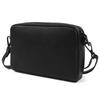 Mura Men's Full-Grain Leather Mini Shoulder Bag with Anti-Skimming Function (Black)