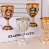European Style Wine Glass Classic Metal White Wine Cup New Goblet  Family Friend Neighbor Gift