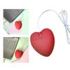 USB Corded Mouse Lovely Red Heart Suitable for Gaming and Office Birthday Gift