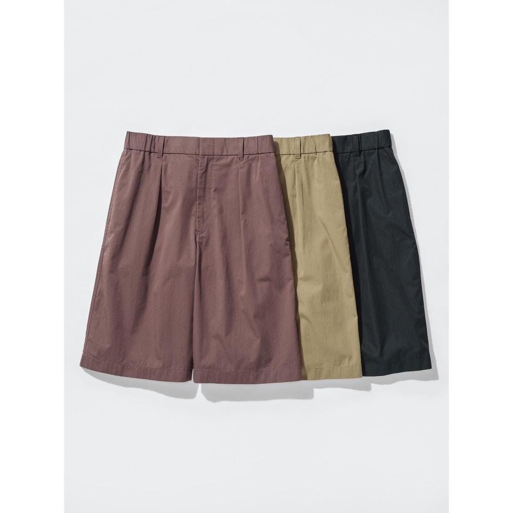 Uniqlo Японские широкие шорты со складками
