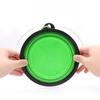 Collapsible Pet Silicone Dog Food Water Bowl Outdoor Camping Travel Portable Supplies Dishes with Carabiner Pet Supplies Cat and Dog Universal Basin