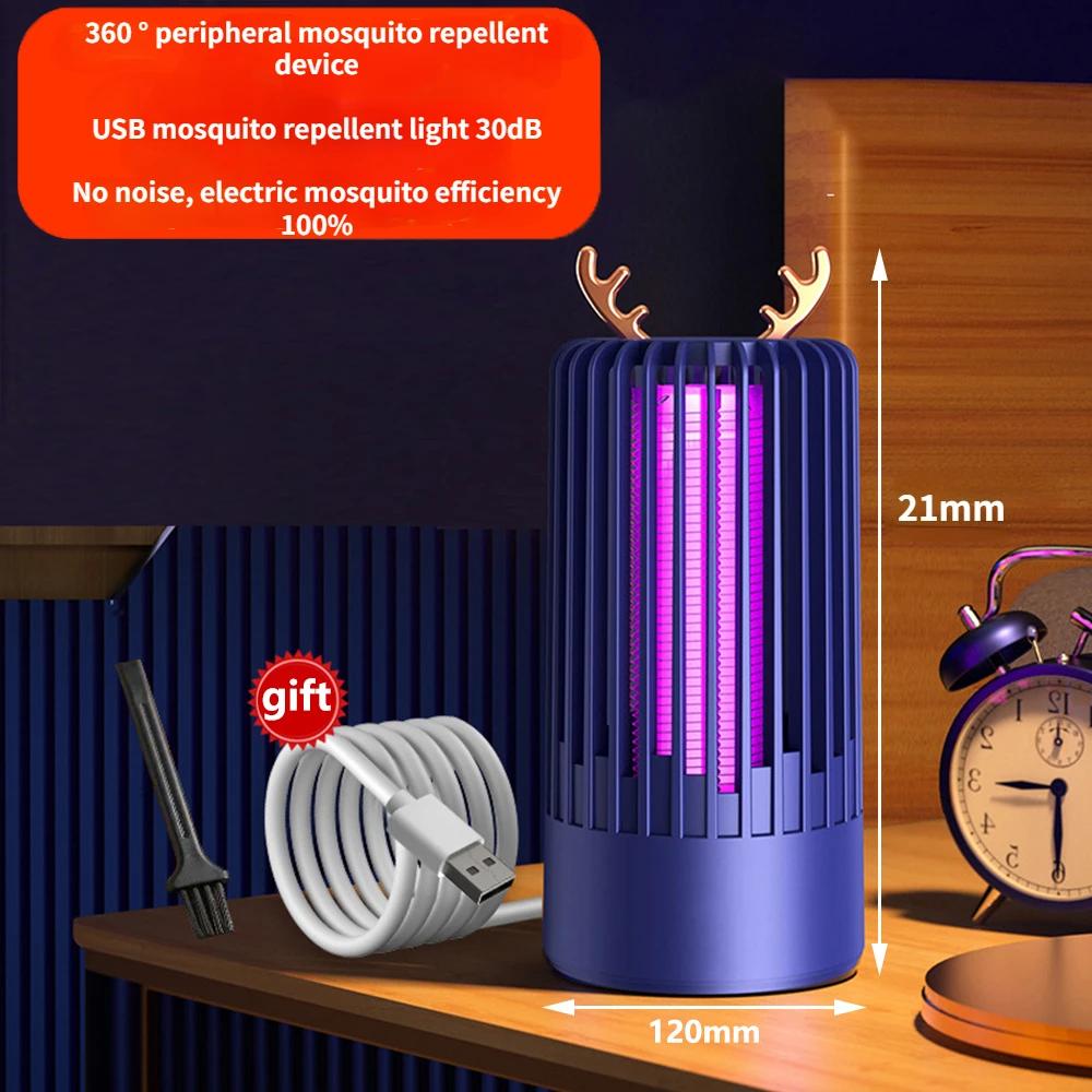 Xiaomi Deer Antler Style Electronic Purple Light Trap Lamp Home Physical Electric Mosquito Killer Lamp for Indoor Outdoor Living Spaces
