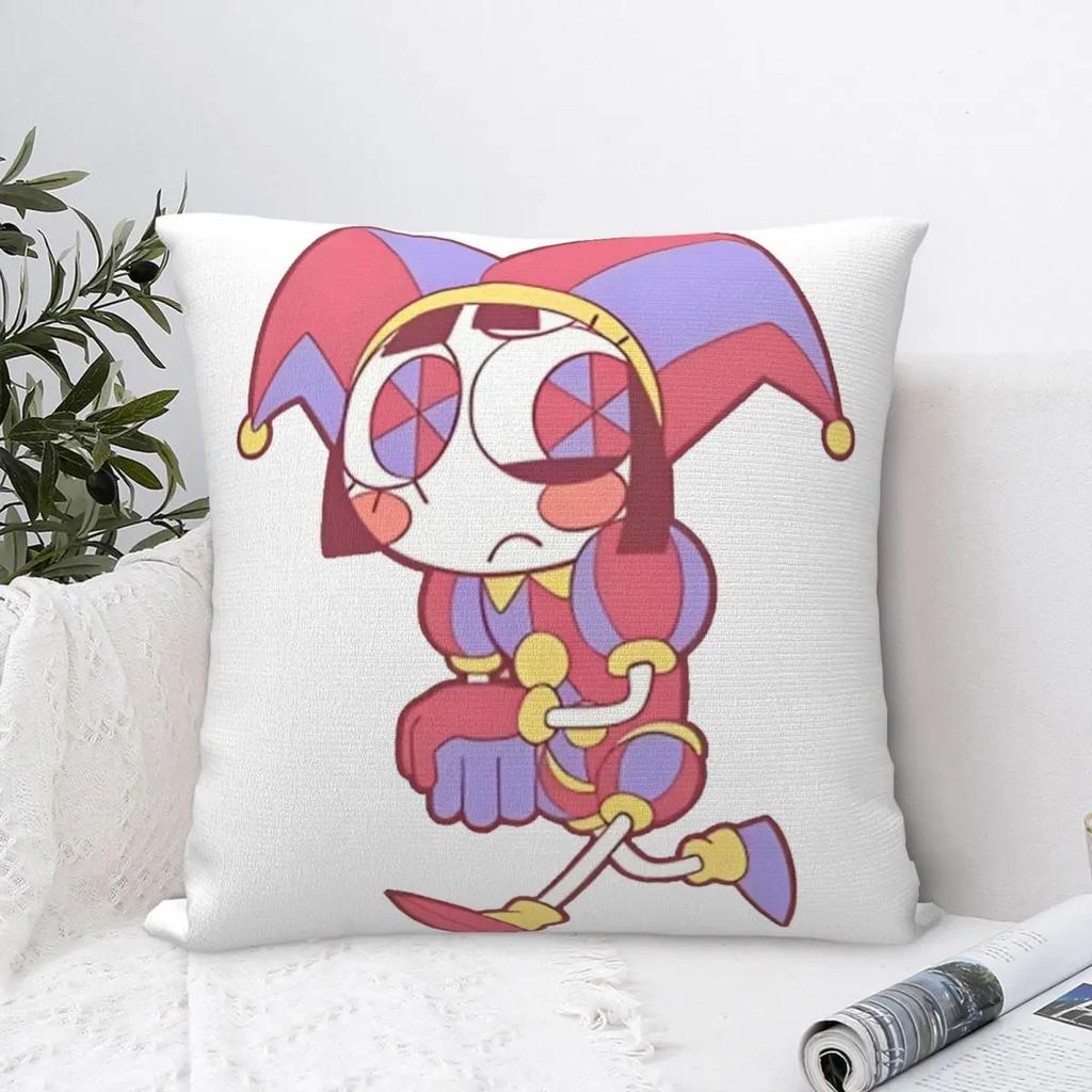 Pomni The Amazing Digital Circus Pillow Cases Cushion Covers Decorative Throw Pillow Case Cover for Sofa