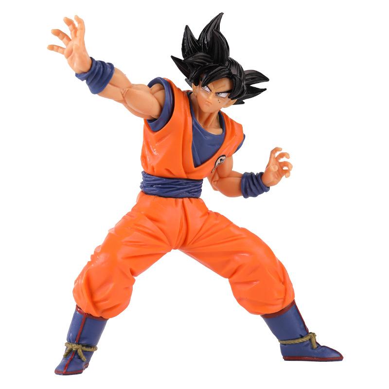 Dragon Ball Zhiyi Gong Sun Wukong Super Four Saiyan Fighting Stance Boxed Hand Figure Model Ornament Wholesale