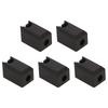 5Pcs Extruder Hotend Cover Black Silicone Anti Stick Stable Heater Block Cover for Bambu Lab X1