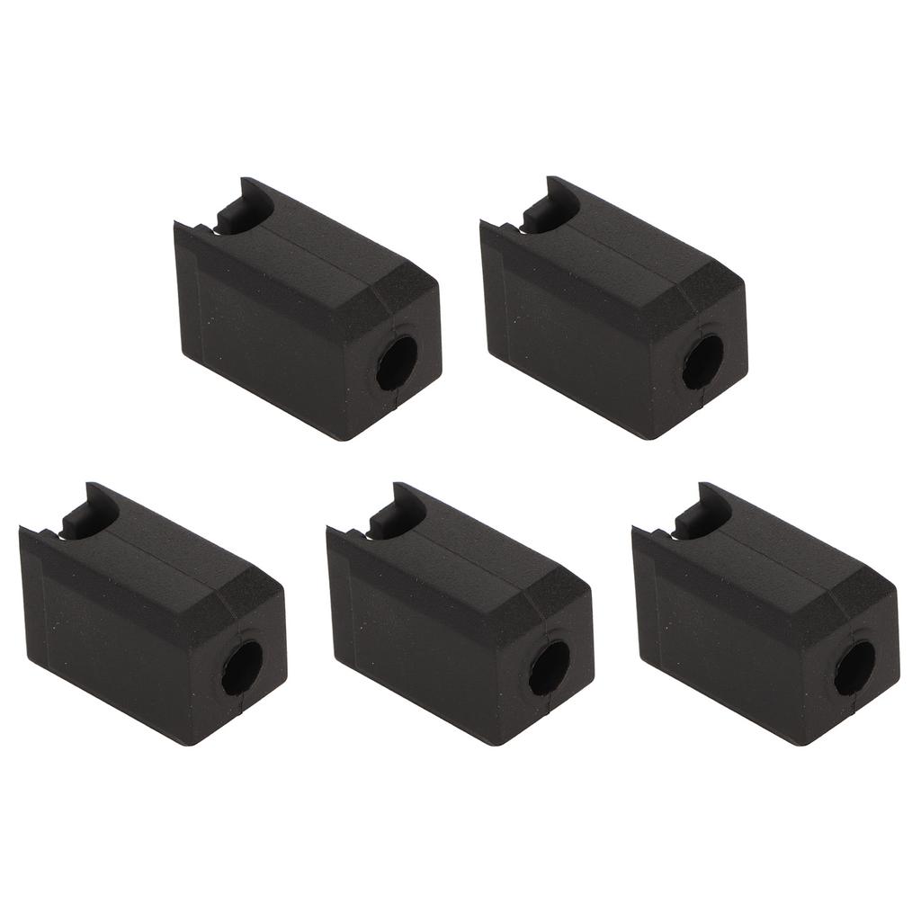 5Pcs Extruder Hotend Cover Black Silicone Anti Stick Stable Heater Block Cover for Bambu Lab X1