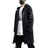 EsTole Street Parka Пальто средней длины Длинная куртка Длинная парка на молнии Парка макси-длина Горная парка Парка Платье с большим капюшоном Верхняя одежда Хаори Уличный стиль Мода