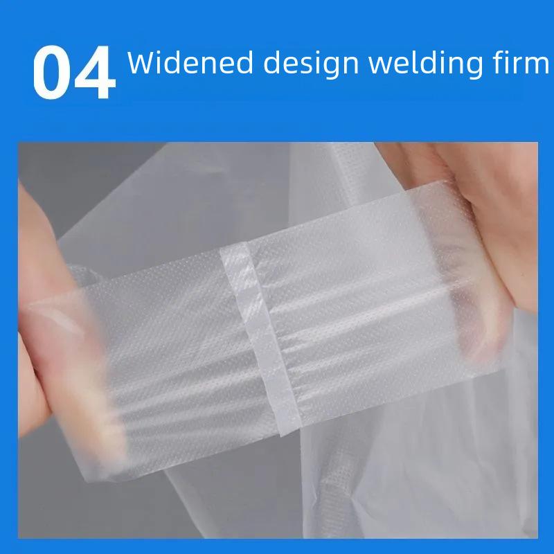 Clear Disposable White Food Packaging Bag