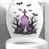 Fun-m168 All Hallows Tomb Bat Home Decor Bat Ванная комната Туалет Наклейка на унитаз