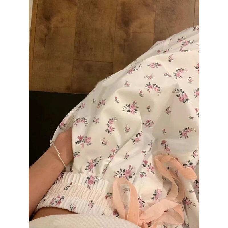 Women's Flower Print Pants Y2k 2000s Fashion High Waist Baggy Trousers Harajuku Wide Leg Pants 90s Aesthetic Fashion Clothes New