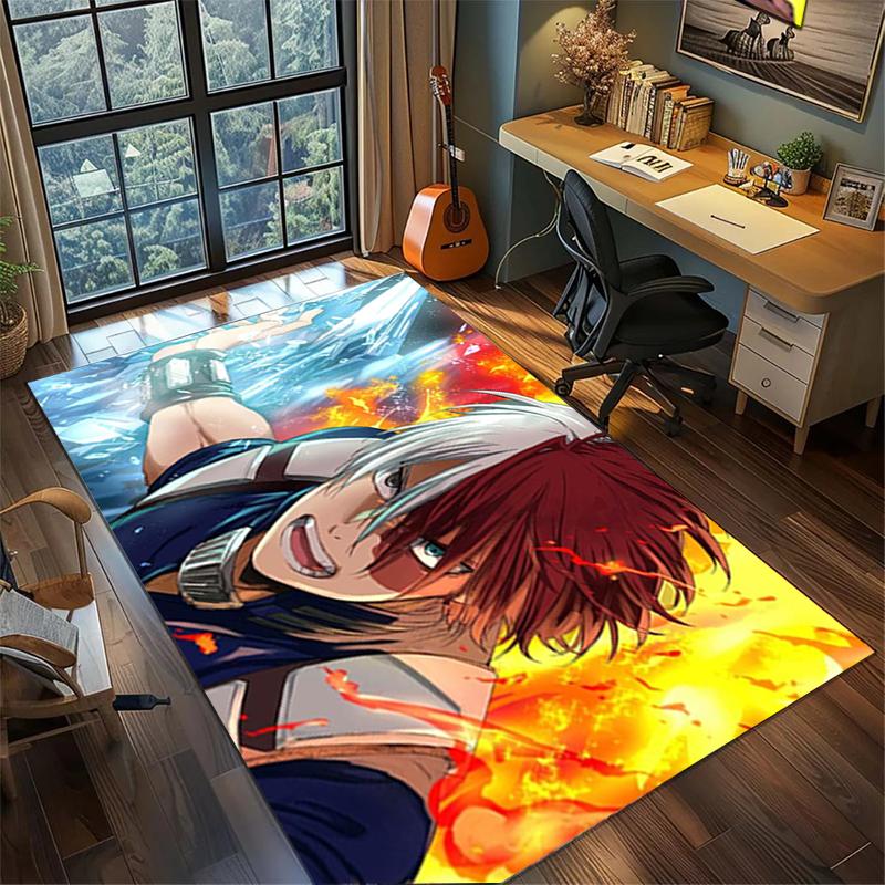 Gamer Room My Hero Academia Rug Non Slip Washable Large Area Carpet Bedroom Floor Mat