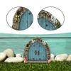 Wooden Garden Fairy Door Outdoor Decor, 2D Decorative Tree Decoration, Tiny House for Indoor