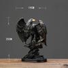 Resin Eagle Statue Decorative Figurines, Home Office Desk Decoration, Symbol of Wealth, Freedom Power, Birthday Gift, Holiday