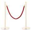 VidaXL Column Cord Red and Gold Velvet 51166