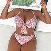 Европейский и американский женский купальник-бикини с принтом большого размера - Сексуальная пляжная одежда