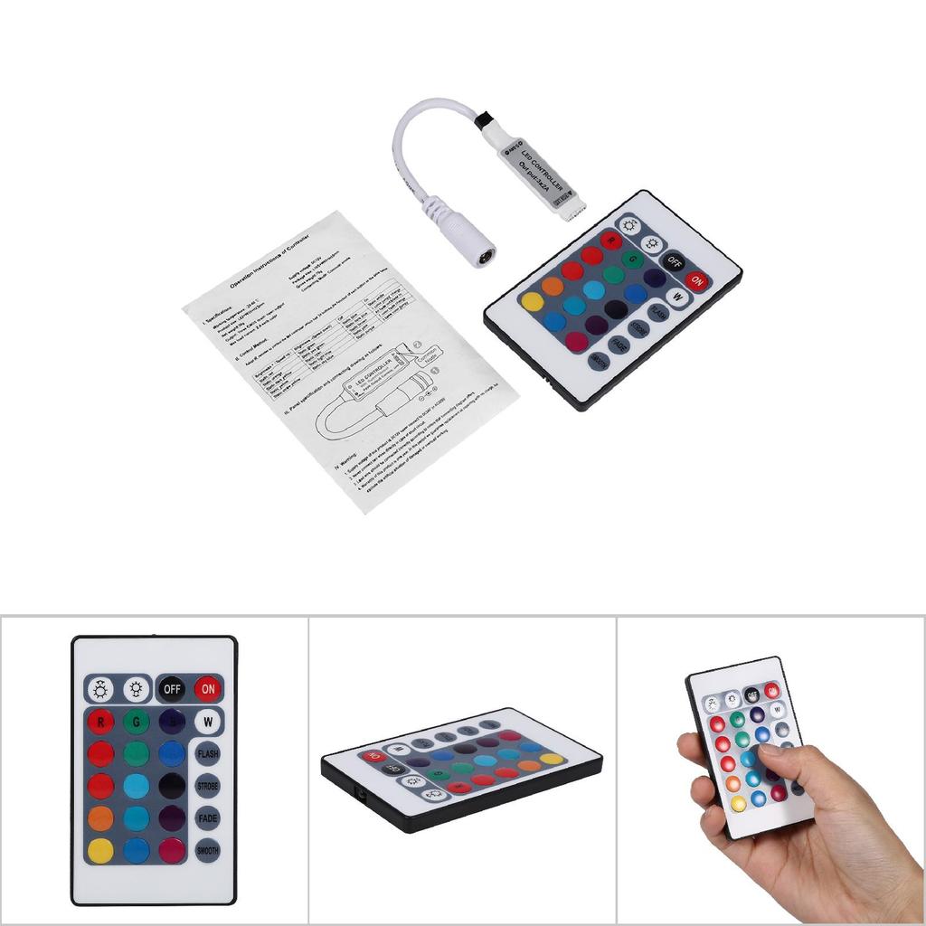 Мини 24-клавишный ИК-пульт дистанционного управления беспроводной контроллер для светодиодной ленты RGB 3528 5050