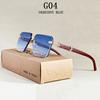 Fashion Sunglasses For Men Oculos Square Sunglasses Women Vacation Rimless Glasses Designer Vintage Sunglass