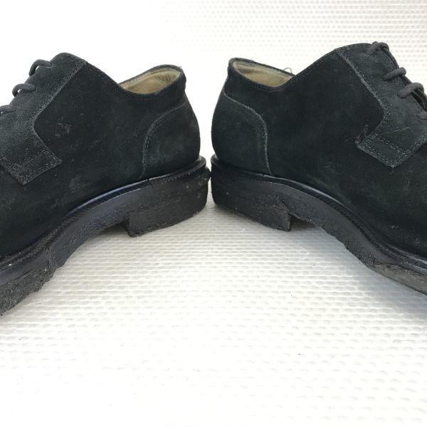 LARIO Ботинки-дезерты на крепированной подошве из замшевой кожи [Италия/7/25.5-26.0/Черный] Нарядная обувь(ИСПОЛЬЗОВАЛ)